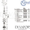 Ideal Standard Connect Air Concept Air Chrome Slim Pillar Tap Spares